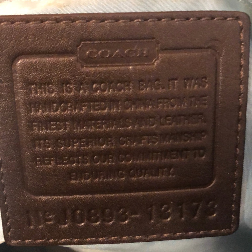 Coach shoulder bag metallic gold - Picture 5 of 7